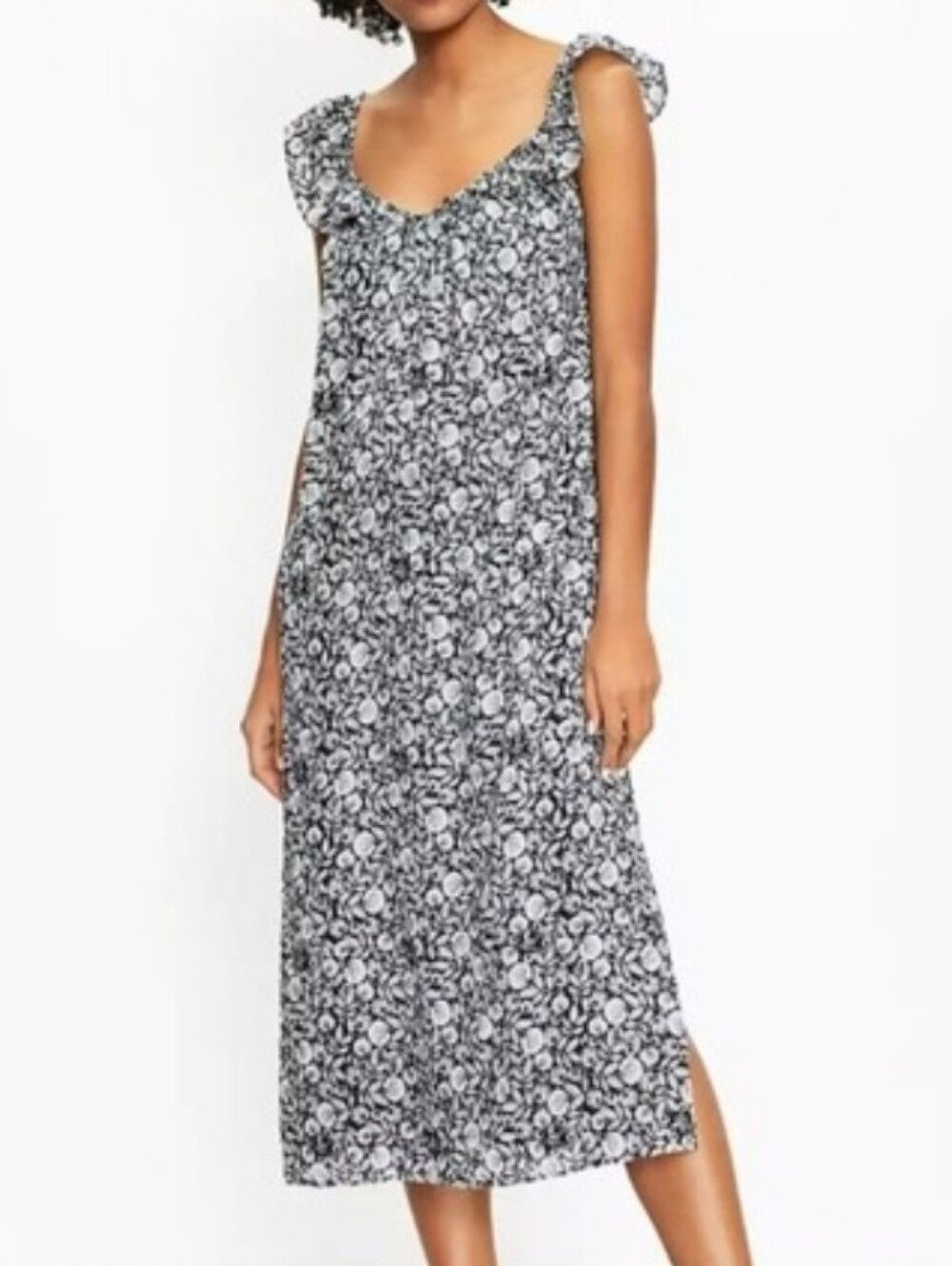 LOFT Women's LOFT Flilutter Relaxed Flowy Gauze  Beachy  Midi Dress